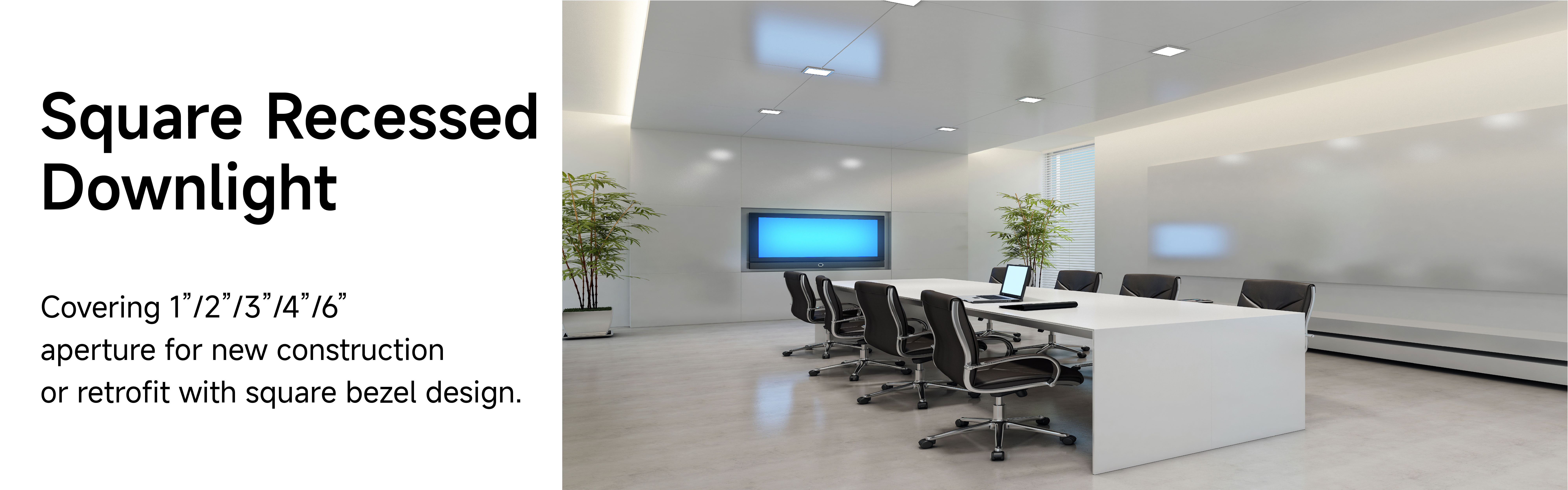 Recessed Square Downlight Banner